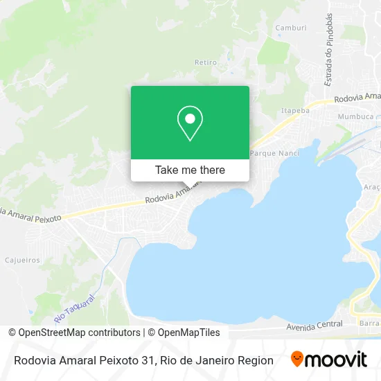 Rodovia Amaral Peixoto 31 map
