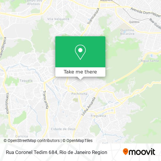 Rua Coronel Tedim 684 map