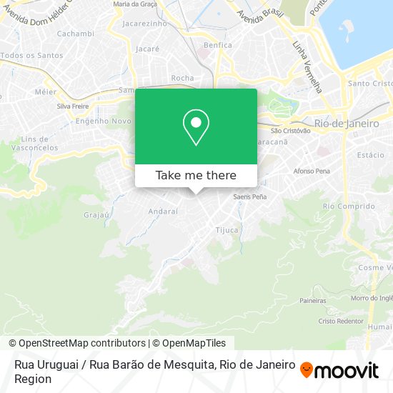 Mapa Rua Uruguai / Rua Barão de Mesquita