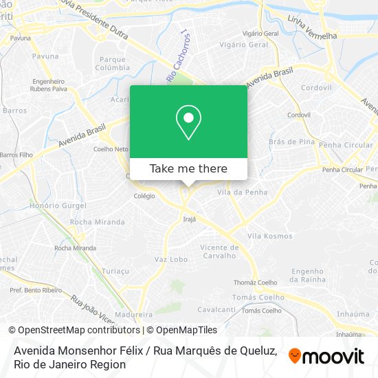 Avenida Monsenhor Félix / Rua Marquês de Queluz map