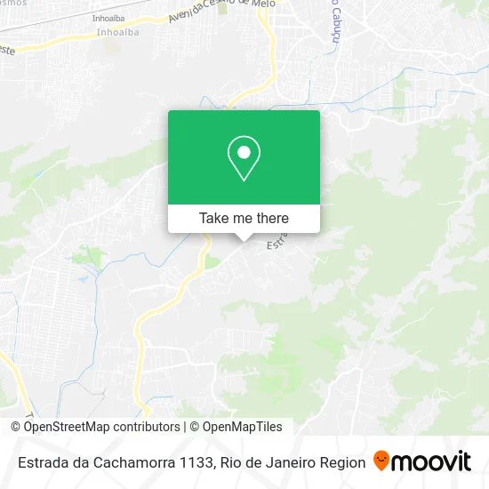 Estrada da Cachamorra 1133 map