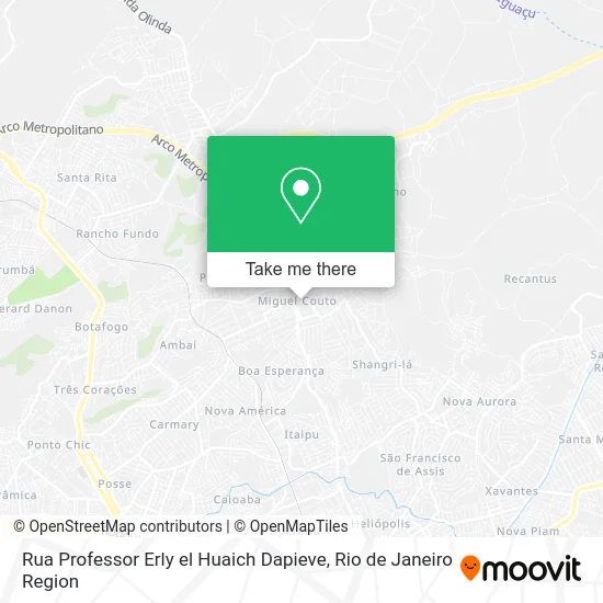 Rua Professor Erly el Huaich Dapieve map