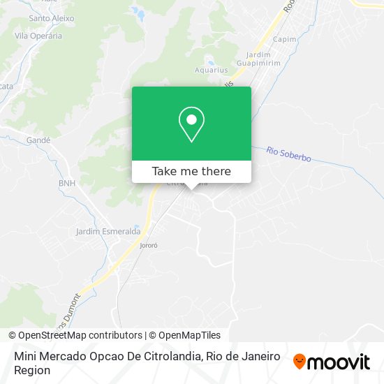 Mini Mercado Opcao De Citrolandia map