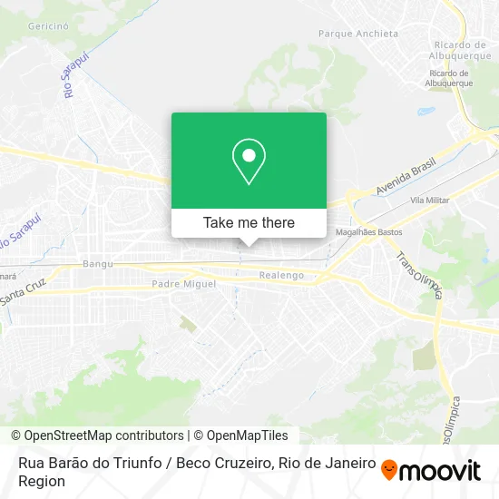 Rua Barão do Triunfo / Beco Cruzeiro map