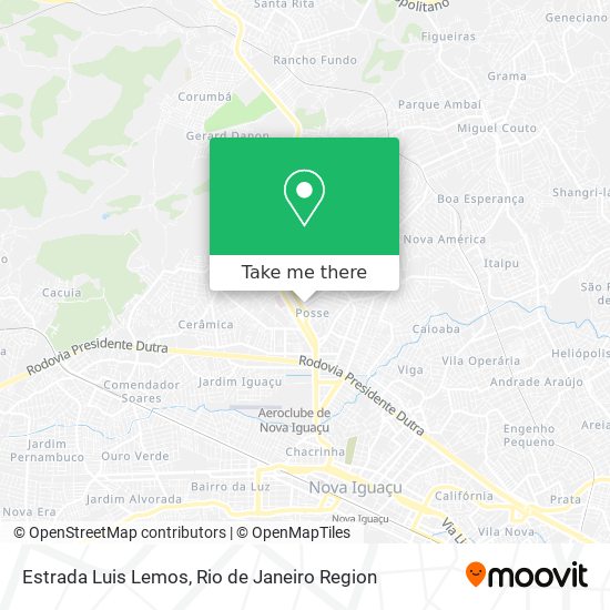 Estrada Luis Lemos map