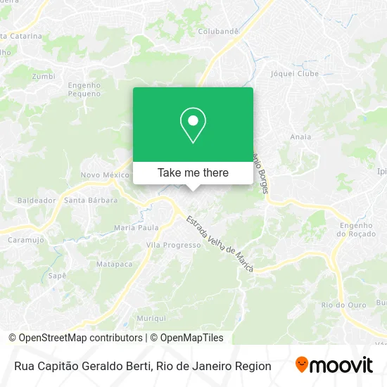 Rua Capitão Geraldo Berti map