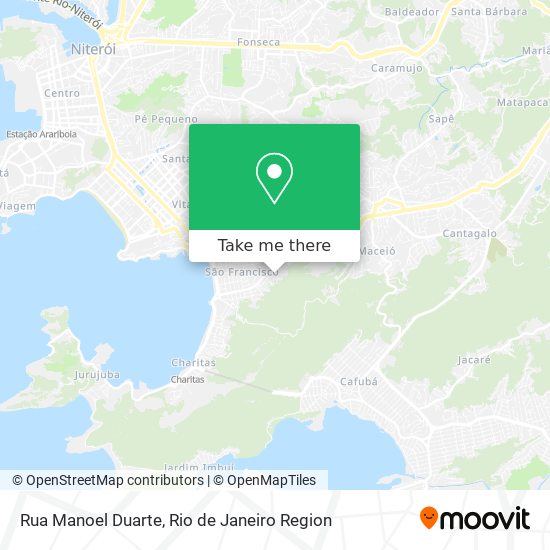 Mapa Rua Manoel Duarte