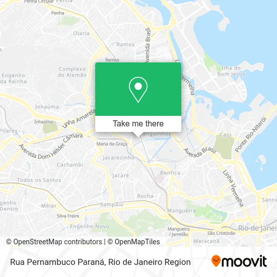 Rua Pernambuco Paraná map