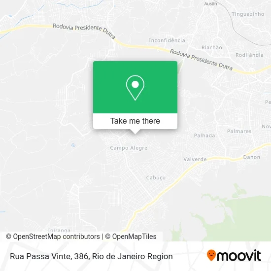 Rua Passa Vinte, 386 map