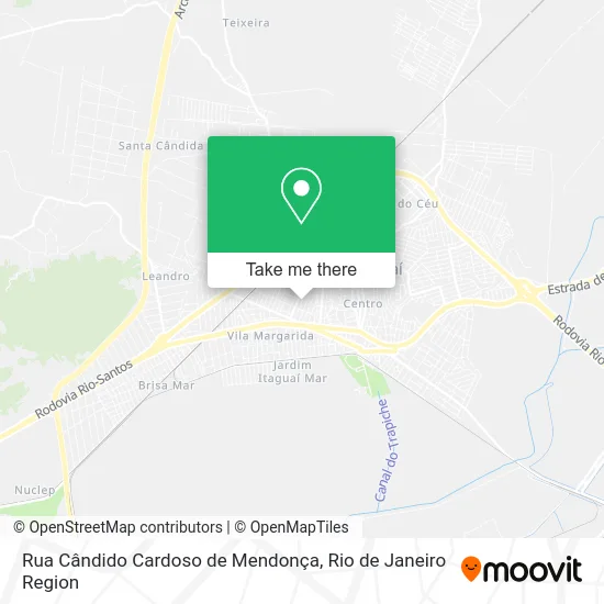 Rua Cândido Cardoso de Mendonça map