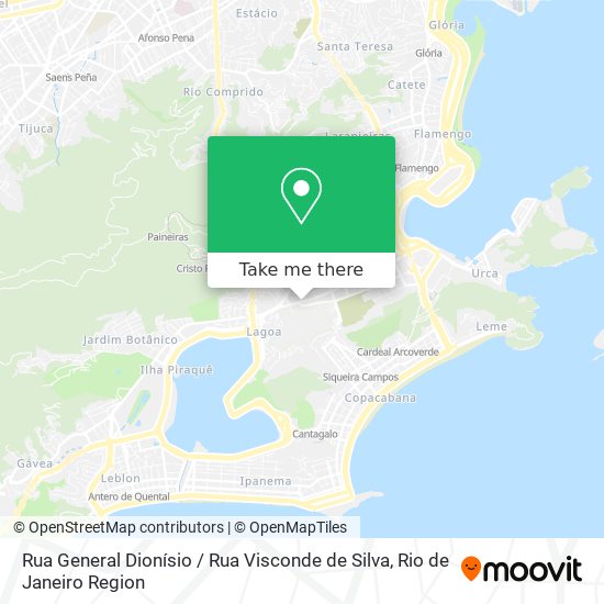 Mapa Rua General Dionísio / Rua Visconde de Silva