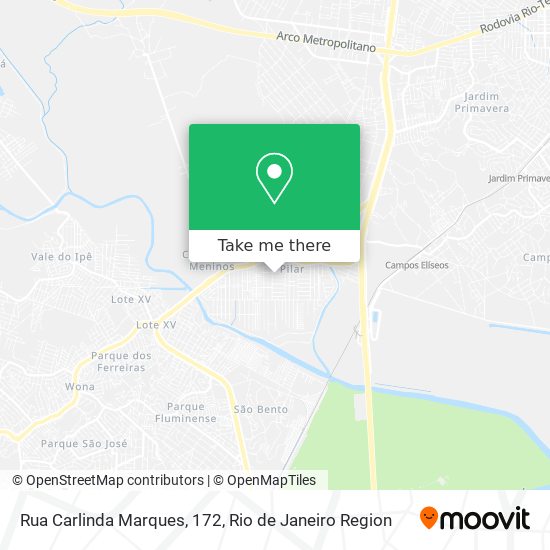 Mapa Rua Carlinda Marques, 172