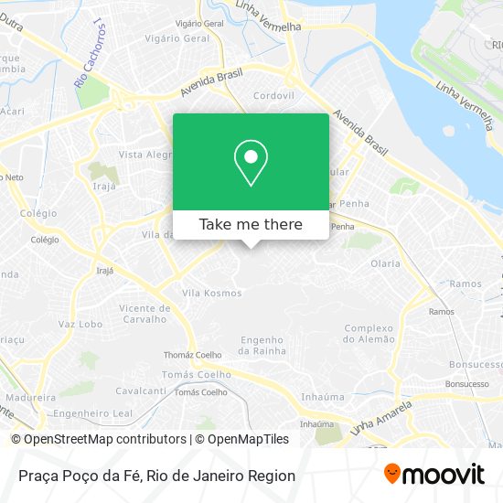Mapa Praça Poço da Fé