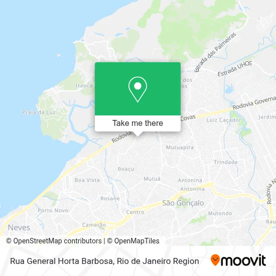 Rua General Horta Barbosa map