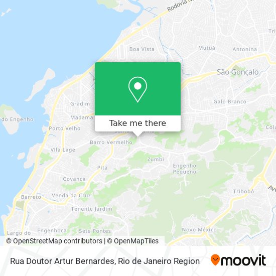 Rua Doutor Artur Bernardes map