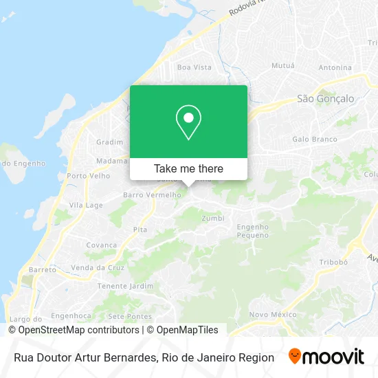 Rua Doutor Artur Bernardes map