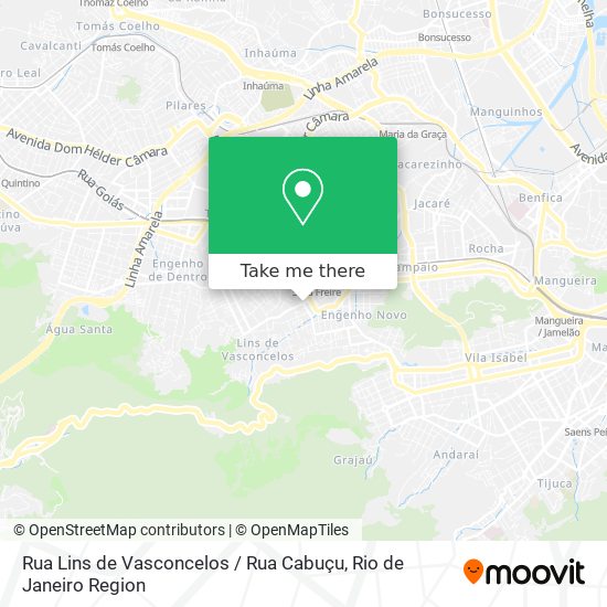 Mapa Rua Lins de Vasconcelos / Rua Cabuçu