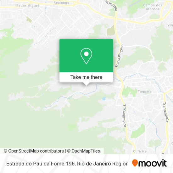 Estrada do Pau da Fome 196 map