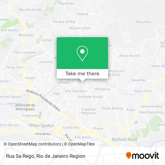 Mapa Rua Sa Rego