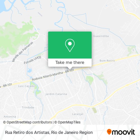 Rua Retiro dos Artistas map