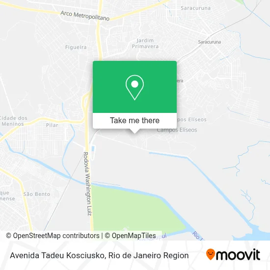 Avenida Tadeu Kosciusko map