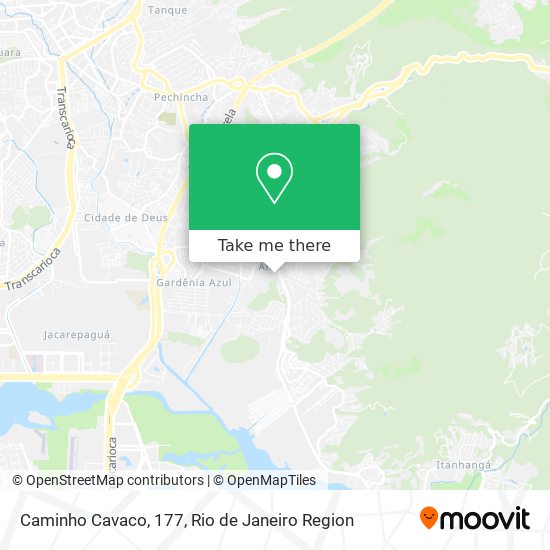 Caminho Cavaco, 177 map