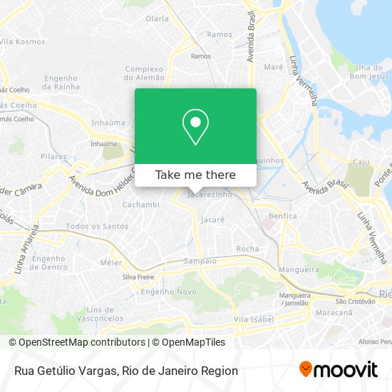 Mapa Rua Getúlio Vargas