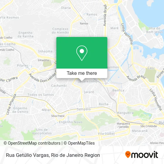 Rua Getúlio Vargas map