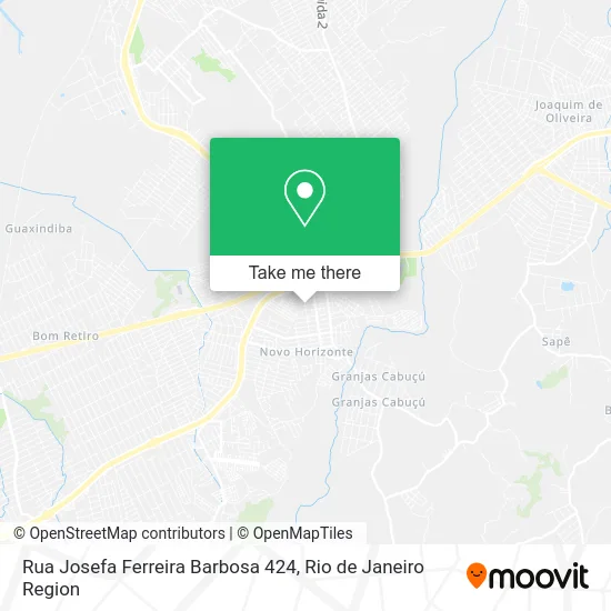 Rua Josefa Ferreira Barbosa 424 map