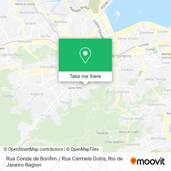 Rua Conde de Bonfim / Rua Carmela Dutra map