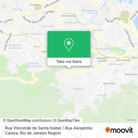 Rua Visconde de Santa Isabel / Rua Alexandre Calaza map