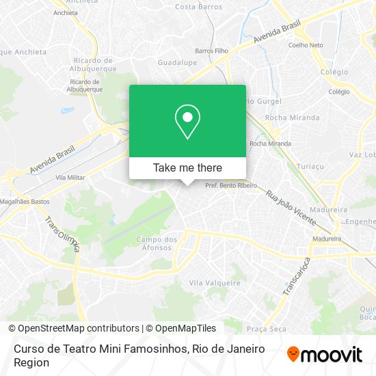 Curso de Teatro Mini Famosinhos map