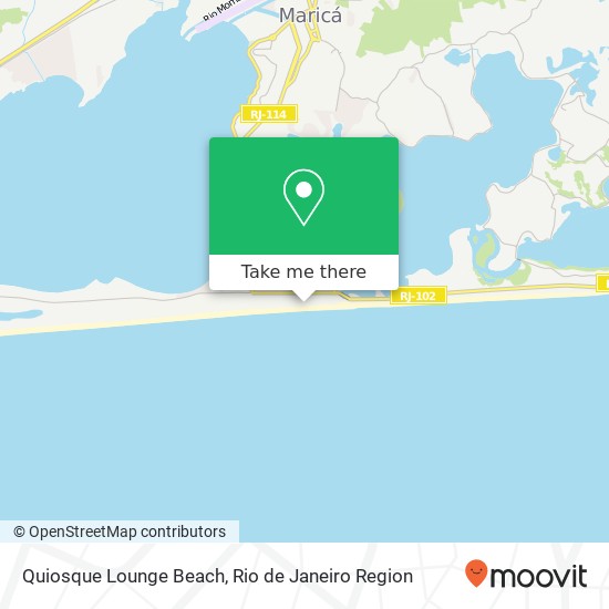 Mapa Quiosque Lounge Beach