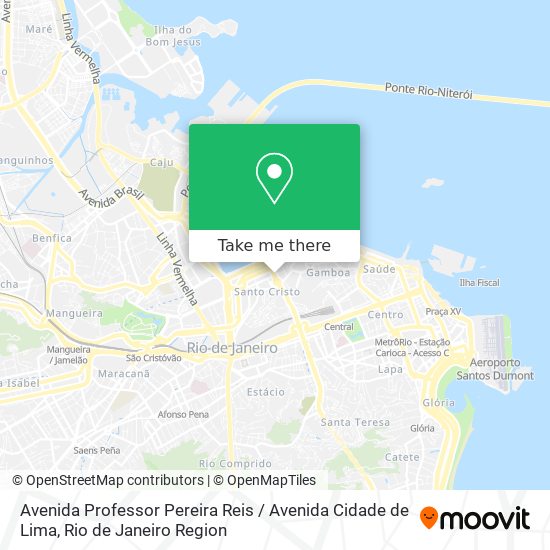 Mapa Avenida Professor Pereira Reis / Avenida Cidade de Lima