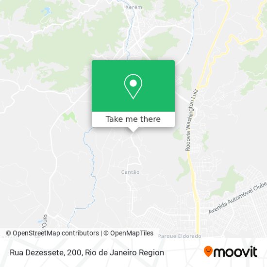 Rua Dezessete, 200 map