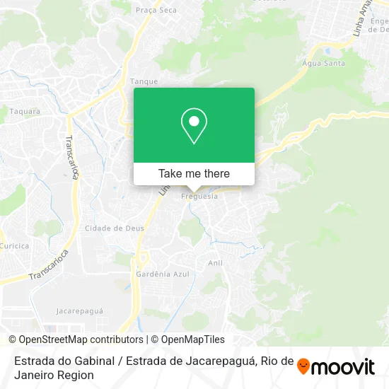 Estrada do Gabinal / Estrada de Jacarepaguá map
