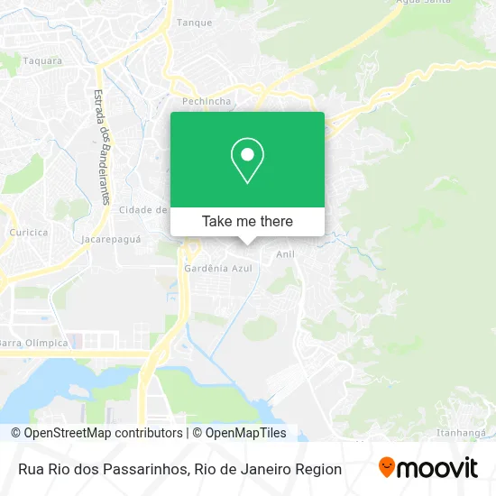 Rua Rio dos Passarinhos map