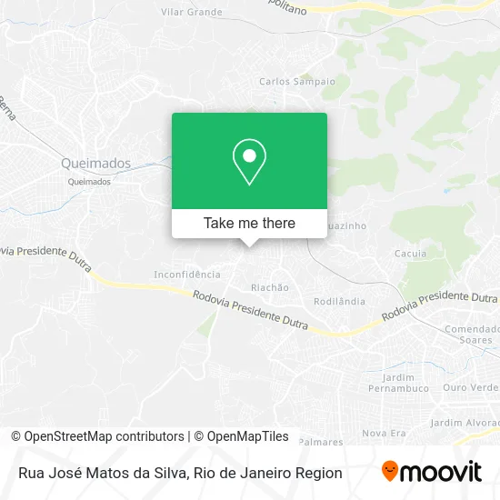 Rua José Matos da Silva map