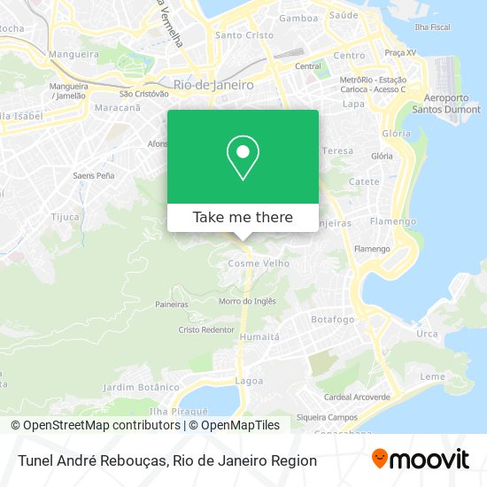 Tunel André Rebouças map