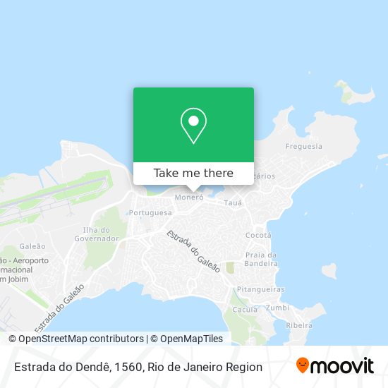 Estrada do Dendê, 1560 map