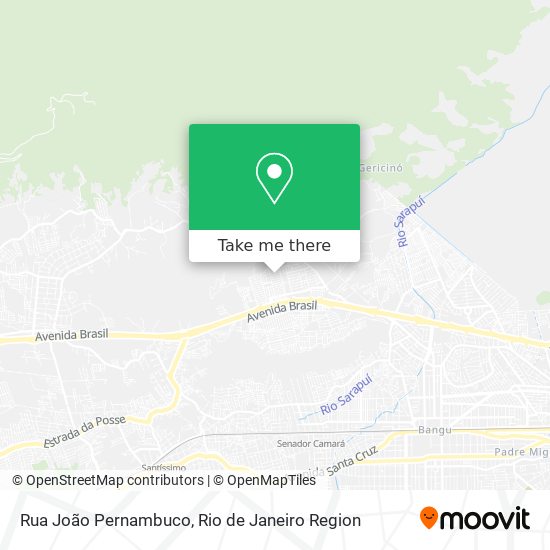 Mapa Rua João Pernambuco