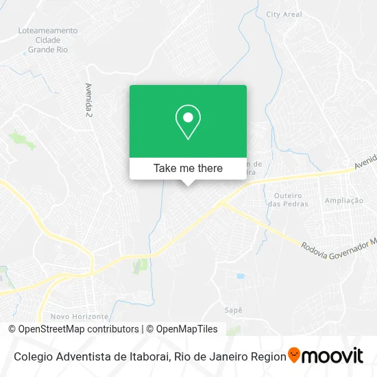 Colegio Adventista de Itaborai map
