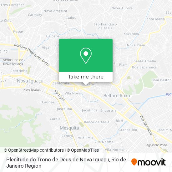 Plenitude do Trono de Deus de Nova Iguaçu map