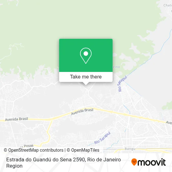 Estrada do Guandú do Sena 2590 map