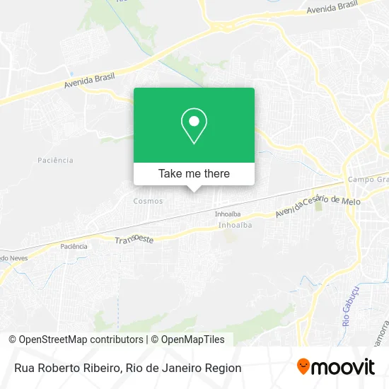 Rua Roberto Ribeiro map