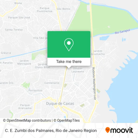 C. E. Zumbi dos Palmares map