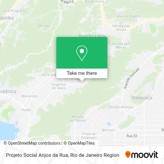 Projeto Social Anjos da Rua map