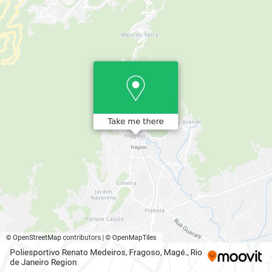 Poliesportivo Renato Medeiros, Fragoso, Magé. map