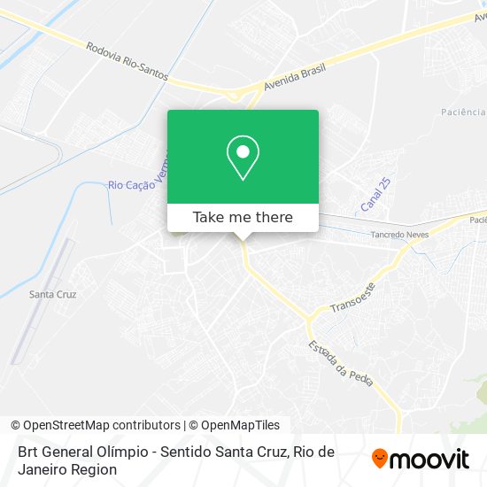 Mapa Brt General Olímpio - Sentido Santa Cruz