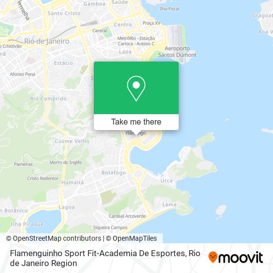 Mapa Flamenguinho Sport Fit-Academia De Esportes